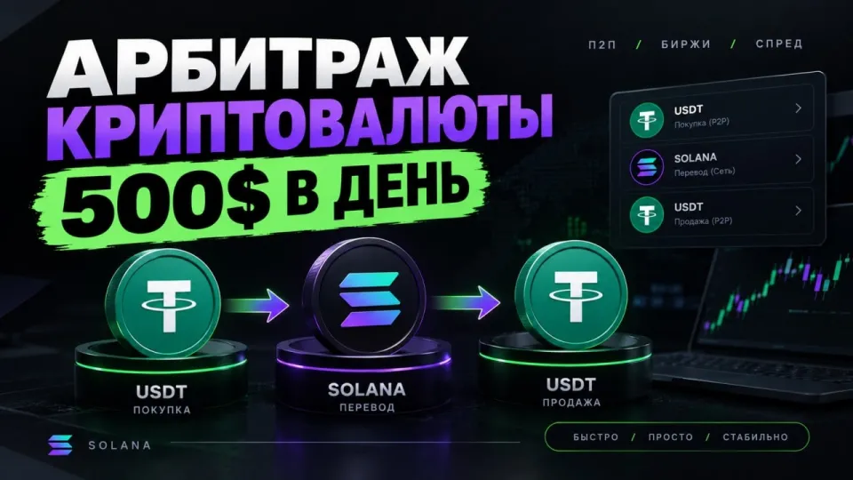 Как работает арбитраж криптовалюты и как заработать 500$ в день с P2P связкой